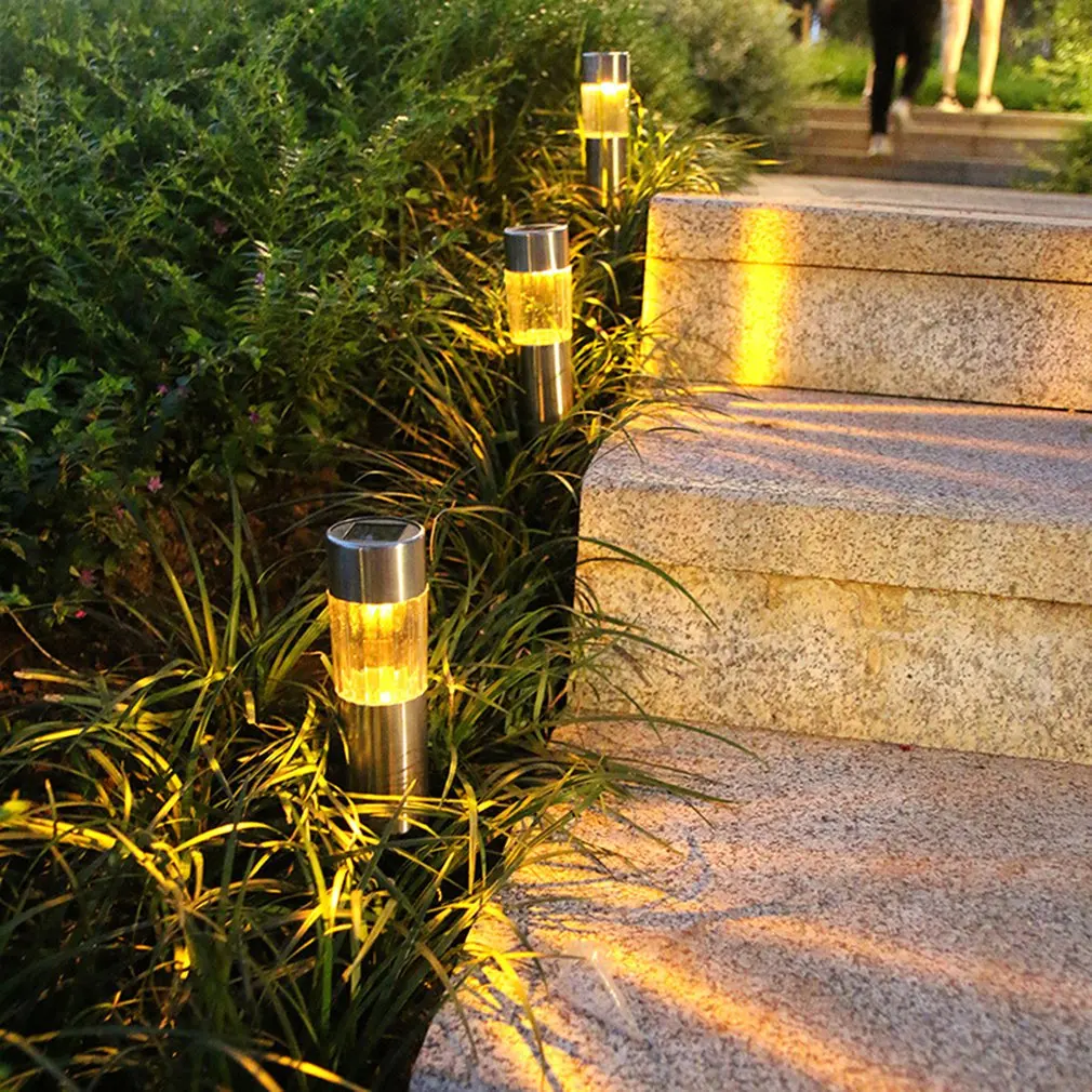 

Уличные садовые фонарики на солнечной батарее, водонепроницаемые ландшафтное освещение для дорожек, патио, двора, украшение газона, 6 шт.