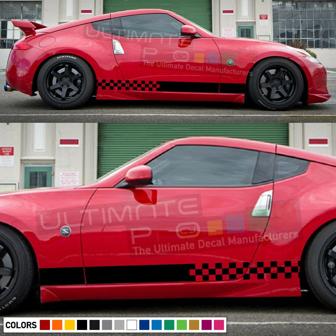 Для x2 наклейка полоса для Nissan 370 Z ксеноновая боковая задняя фара | Автомобили и