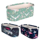 Складная Водонепроницаемая портативная ванна для взрослых и детей, бытовая ванна, ведро для купания, для взрослых