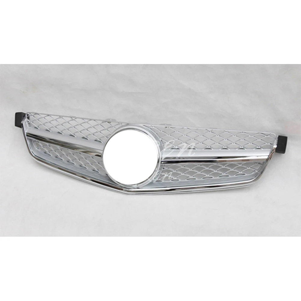 Подходит только для Mercedes Benz W204 C63AMG передняя решетка 2008 2011 серебристый и