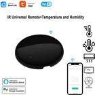 Универсальный умный ИК-пульт дистанционного управления Wi-Fi (2,4 ГГц) с датчиком температуры и влажности для ТВ, DVD, Audi, кондиционера переменного тока для Alexa, Google Home