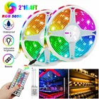 Светодиодная лента 32,8 SMD RGB 5050, 10 м, 300 футов + ИК-пульт ДУ с 44 кнопками