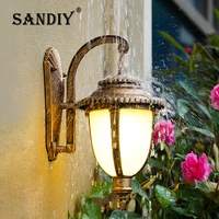 sandiy retro wall light outdoor for house doorway porch villa garden vintage exterior wall lamp e27e26 ip65 waterproof sconce