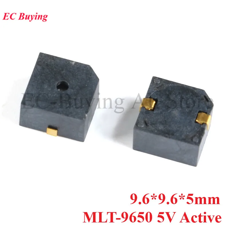 5 шт. SMD зуммер 5020 7525 8530 9650 1230 3 в 6 В 20 магнитный мини-активный громкоговоритель для