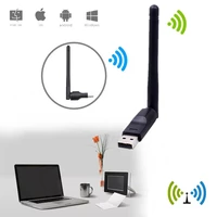 black high powered integrated antenna wireless usb network card supporting windows vistaxp20007810 linux mac os