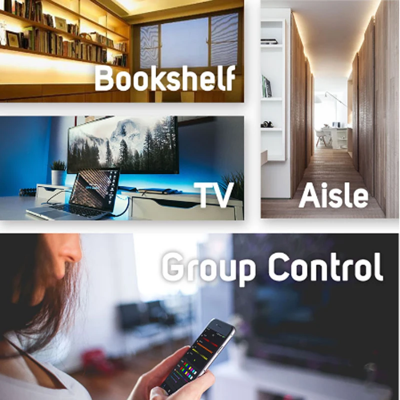 

The New 5-12v For WS2801 WS2811 WS2812B SK6812 ws2815 Magic Lights LED Pixel Strip Bluetooth wifi controllers sp110e sp108e