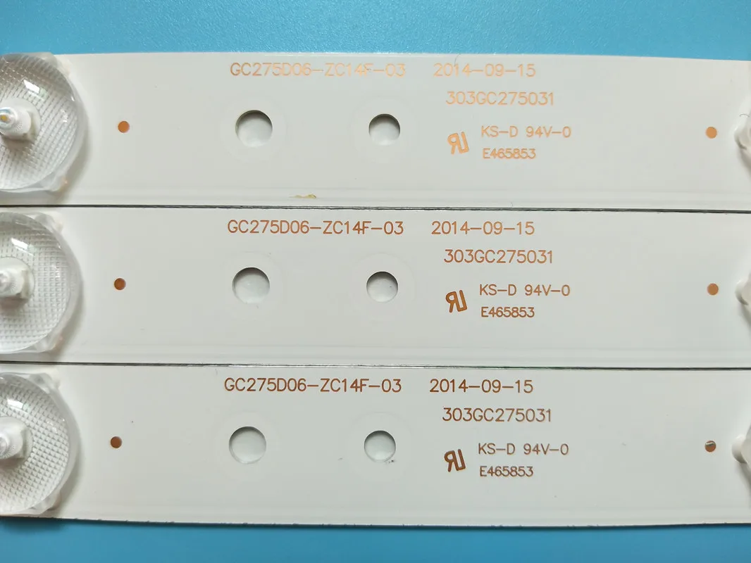 Полоса светодиодной подсветки GC275D06-ZC14F-03 303GC275031 GC275D06-ZC21F-03 для 28PHF2056/T3 1 шт. = 6