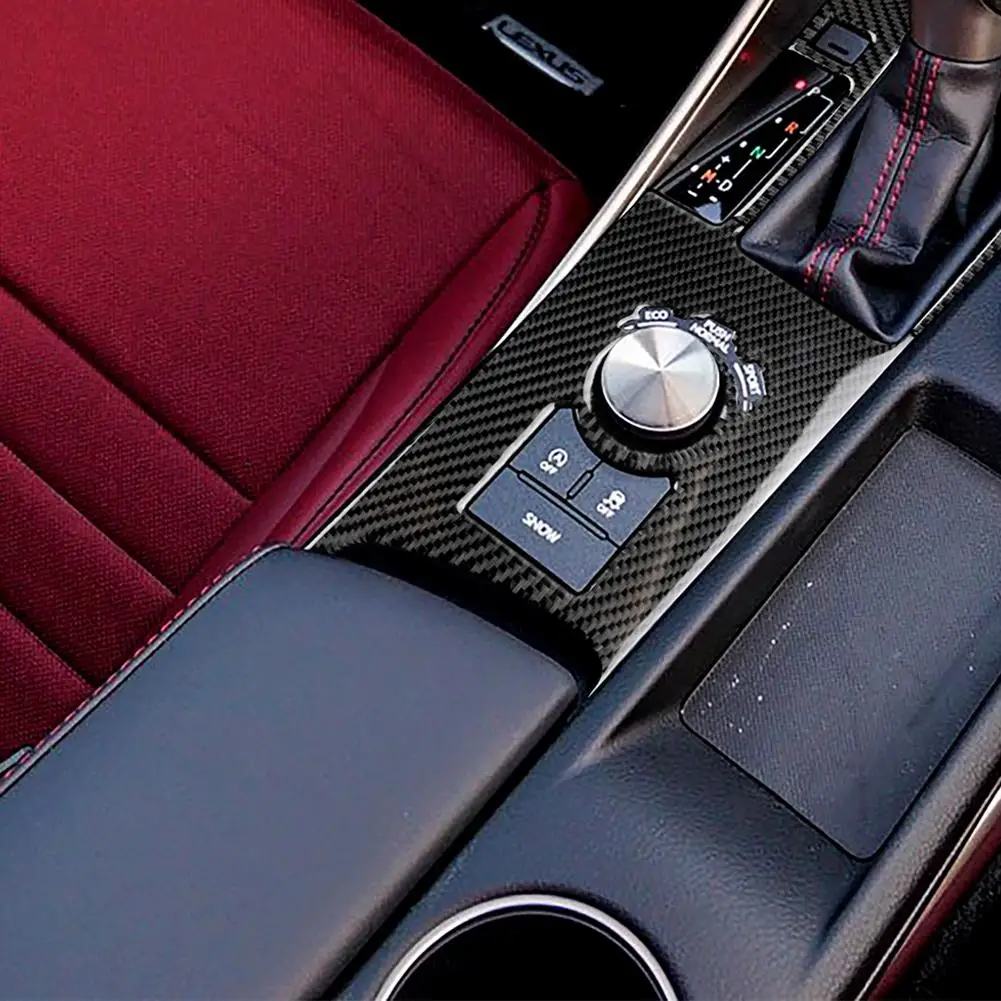 

2pcs Carbon Fiber Gear Shift Panel Cover Trim Car Carbon Fibre Sticker for Lexus IS250 Gear Panel A/B RRX-Lexus-001/002 LHD