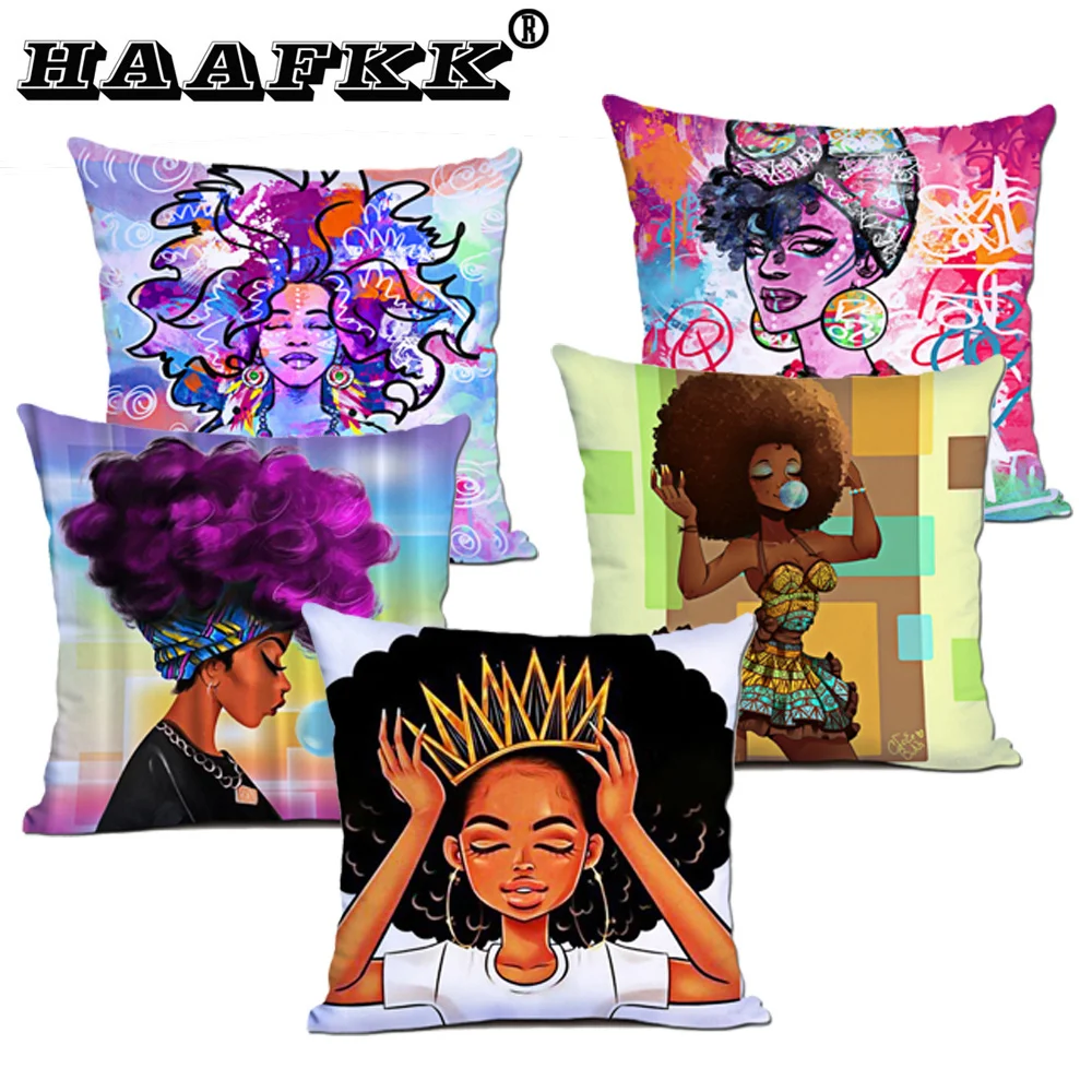 Мультяшная наволочка с принтом персонажа подушка милым выражением Полиэстер