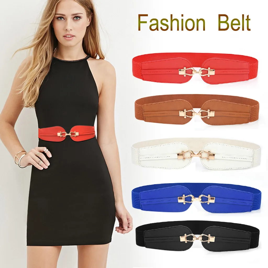 6 цветов Ремни из искусственной кожи для женщин с металлической пряжкой в виде
