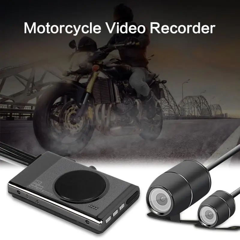 

1Set Car Action Dual Camera Video Recorder Dash Cam 3" LCD HD Motorcycle Waterproof Driving Recorder Car Electronics Accessories