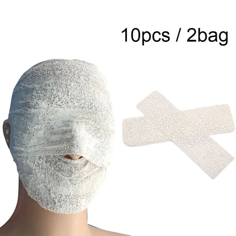 

10pcs Auxiliary Tool Plaster Bandages Beauty Facial Orthopedic Tape Cloth Gauze