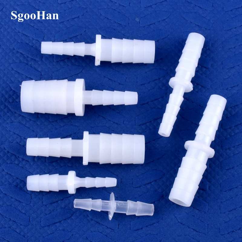 

5~200pcs 4~12mm To 2.4~9mm White PE Pagoda Reducing Direct Connector Aquarium Tank Air Pump Adapter Irrigation System Hose Joint