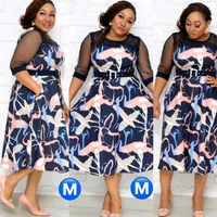 5xl 6xl plus size african dresses for women 2021 africa clothes dress print dashiki ladies clothing africa office lady dress