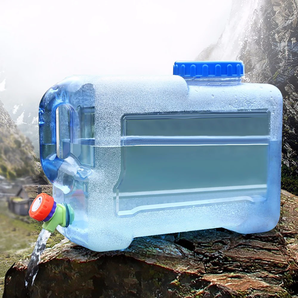

ao ar livre torneira balde carro auto-condução passeio12L tanque de armazenamento de água balde pura piquenique armazenamento de
