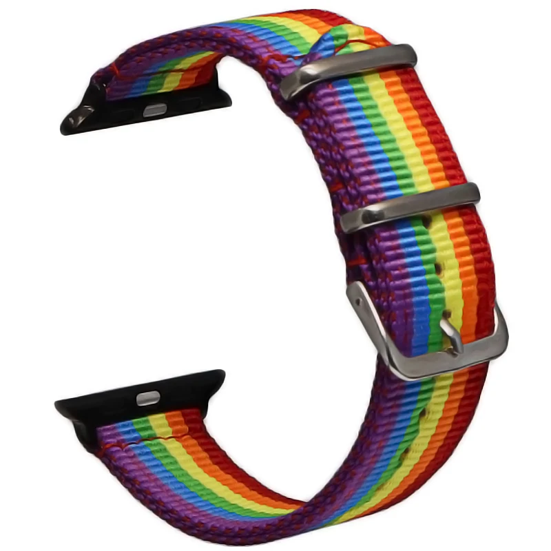 Ремешок для apple watch band apple watch 4 5 3 ремешок 44 мм/40 мм iwatch band 5 42 мм 38 мм correa pulseira нейлоновый ремешок для часов
