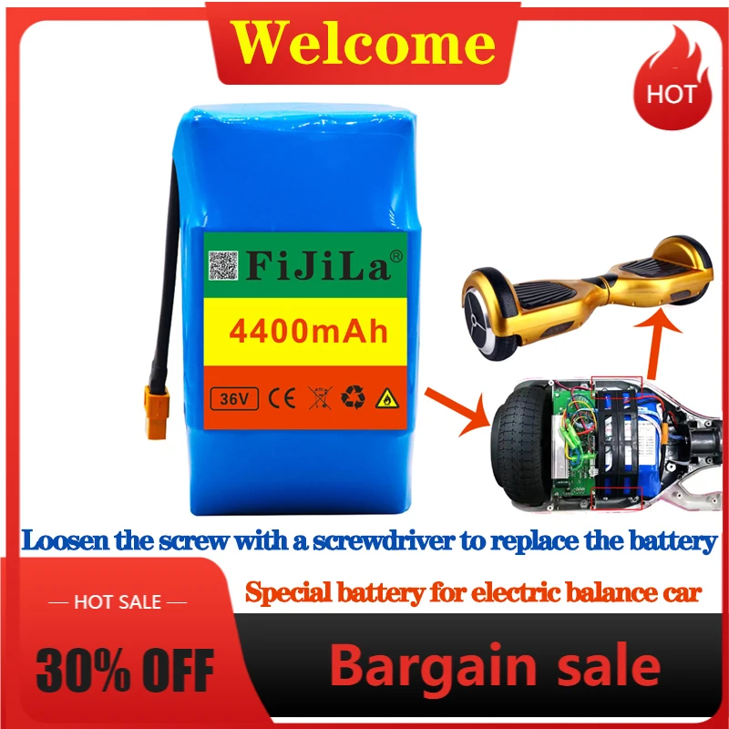 

Литий-ионный аккумулятор 10S2P 36 В, используется для электрических балансирующих автомобилей, скутеров и других портативных транспортных сре...