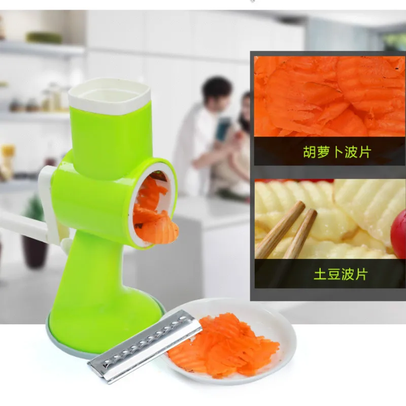 Upgrade style Kitchen shredder vegetable cutter potato push-type three-in-one | Бытовая техника