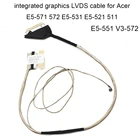 Компьютерные кабели для Acer Aspire E5 571 572 E5-531 E5-511 E5-551 E5-521 V3-572 DC02001Y810 30pin не сенсорный кабель LVDS Flex видео кабель