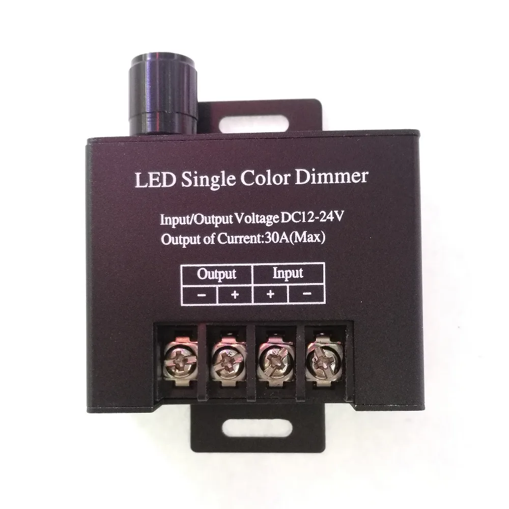

30A LED single color Dimmer 1 Channel DC12V DC24V 360W Adjustable Brightness Lamp Bulb 5050 3528 Strip Driver Controller