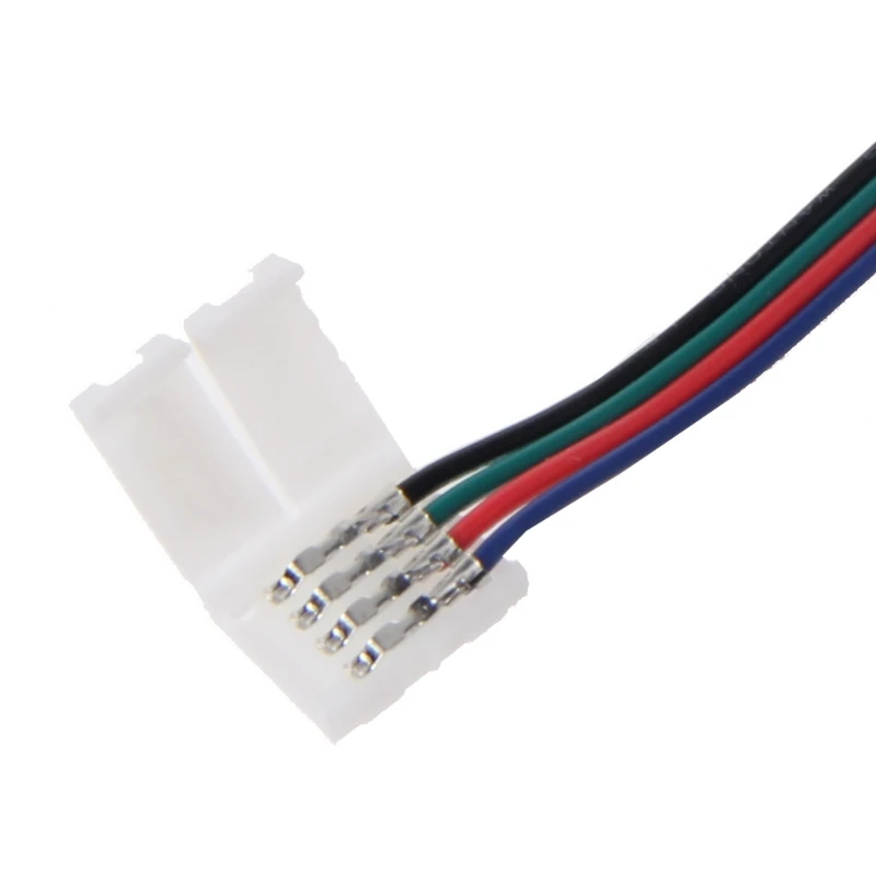 

4 Pin 10mm 17cm RGB LED Strip Light Adapter Connector Wire For 5050 LED Light Strip