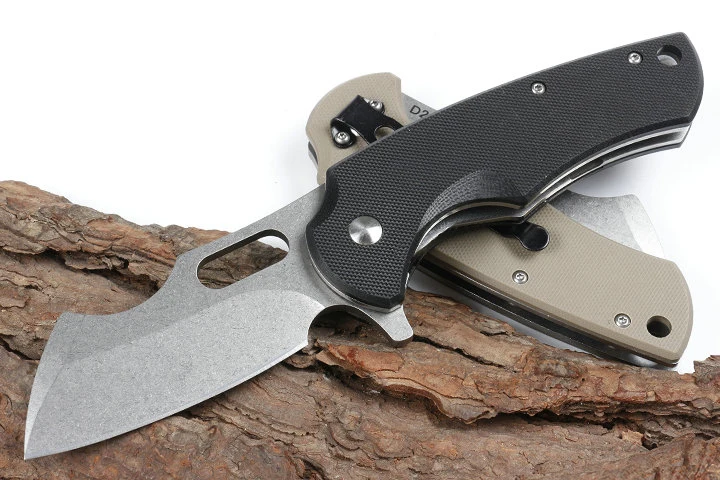

Hy008 Folding Knife D2 Steel G10 Handle Outdoor Camping Fruit Portable Pocket Knife Rescue Knife Hiking Equipment Edc Tool