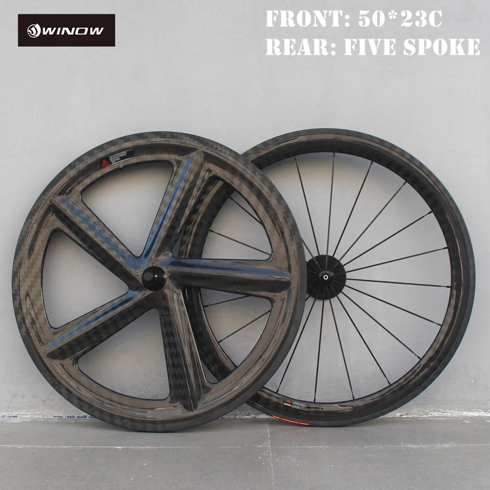 Winowsports 12k twill глянцевое углеродное колесо 700c дорожное клинчер заднее