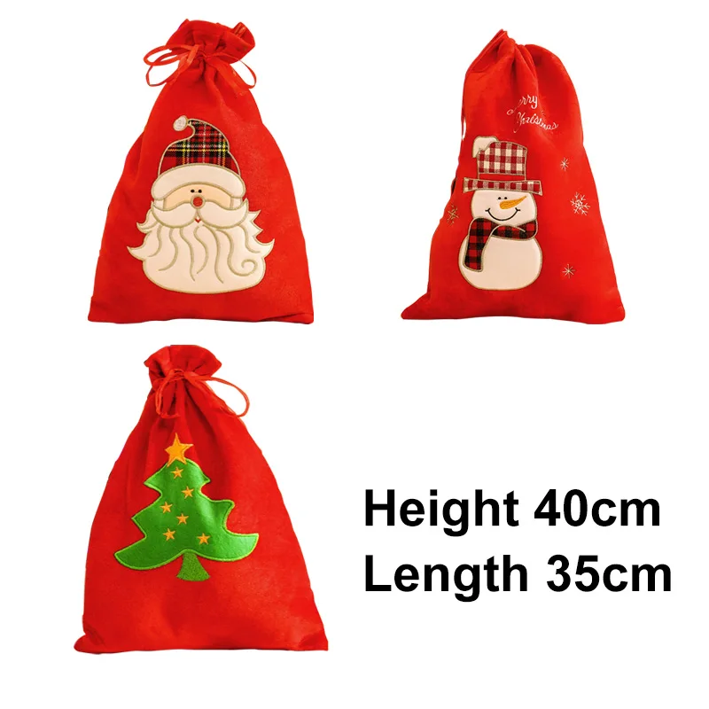 

Сумка-тоут из матовой ткани, цветная вязаная сумка-тоут для кукол с надписью, мешок для конфет, Подарочный мешок, украшение на Рождество и но...