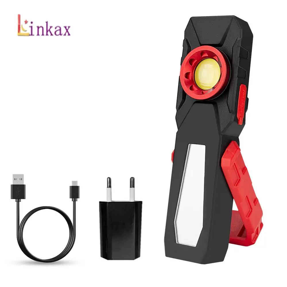 

USB зарядка Магнитный COB светодиодный рабочий светильник проверка фонаря светильник инспекционный светильник удобный фонарь портативный фо...