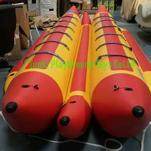 Водные спортивные игры надувная вода банан лодка fly tube Рыбалка для 12 человек|tube