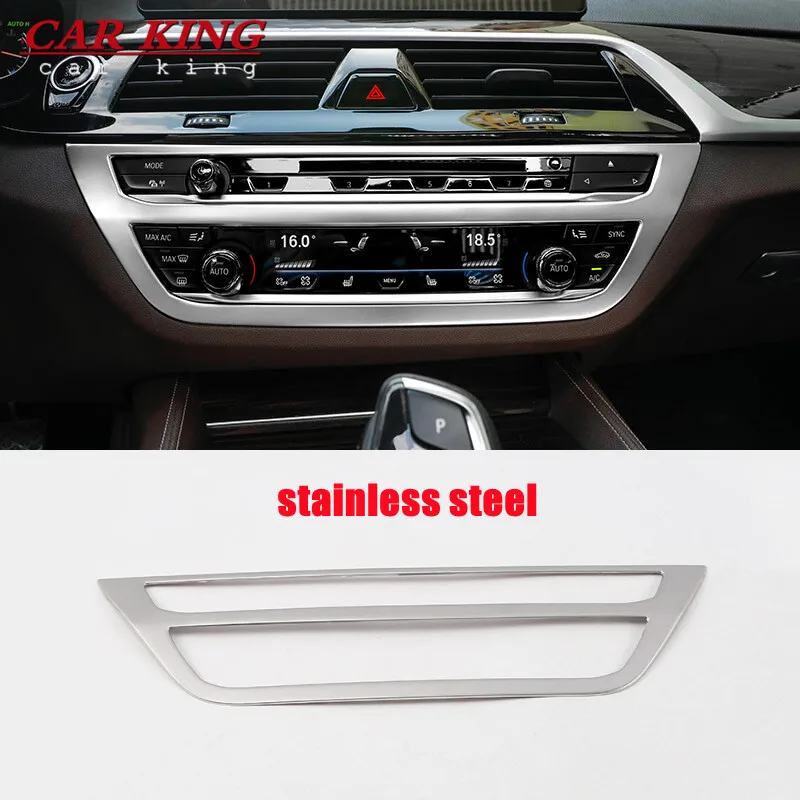 

For BMW 5 Series G30 2017 2018 2019 2020 Car Accessories Central Control Air Conditioning Button CD Decoration Panel Trim Cover