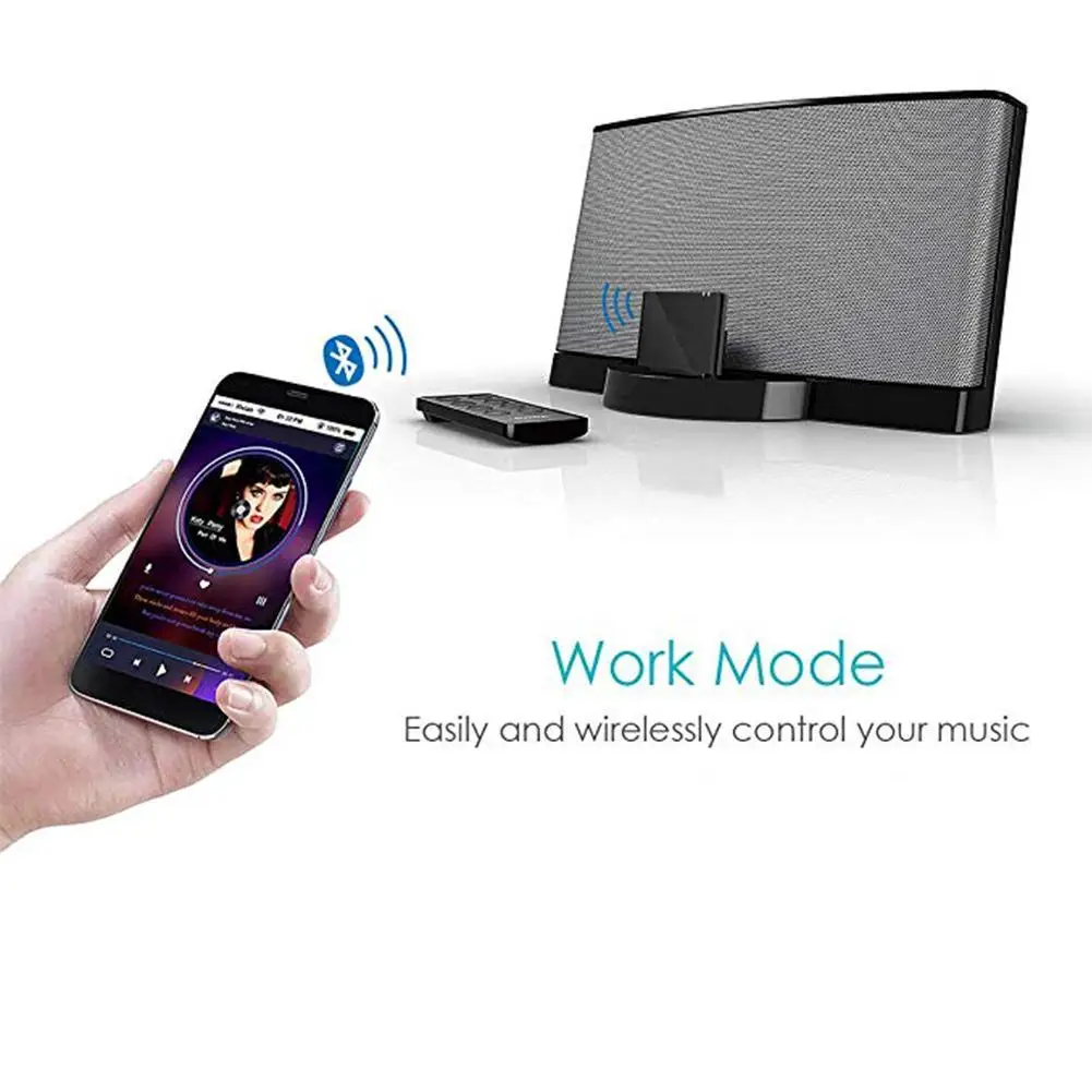 Мини 30Pin Bluetooth 4,1 A2DP музыкальный приемник беспроводной стерео аудио 30 Pin адаптер для Sounddock II 2 IX 10 портативный динамик