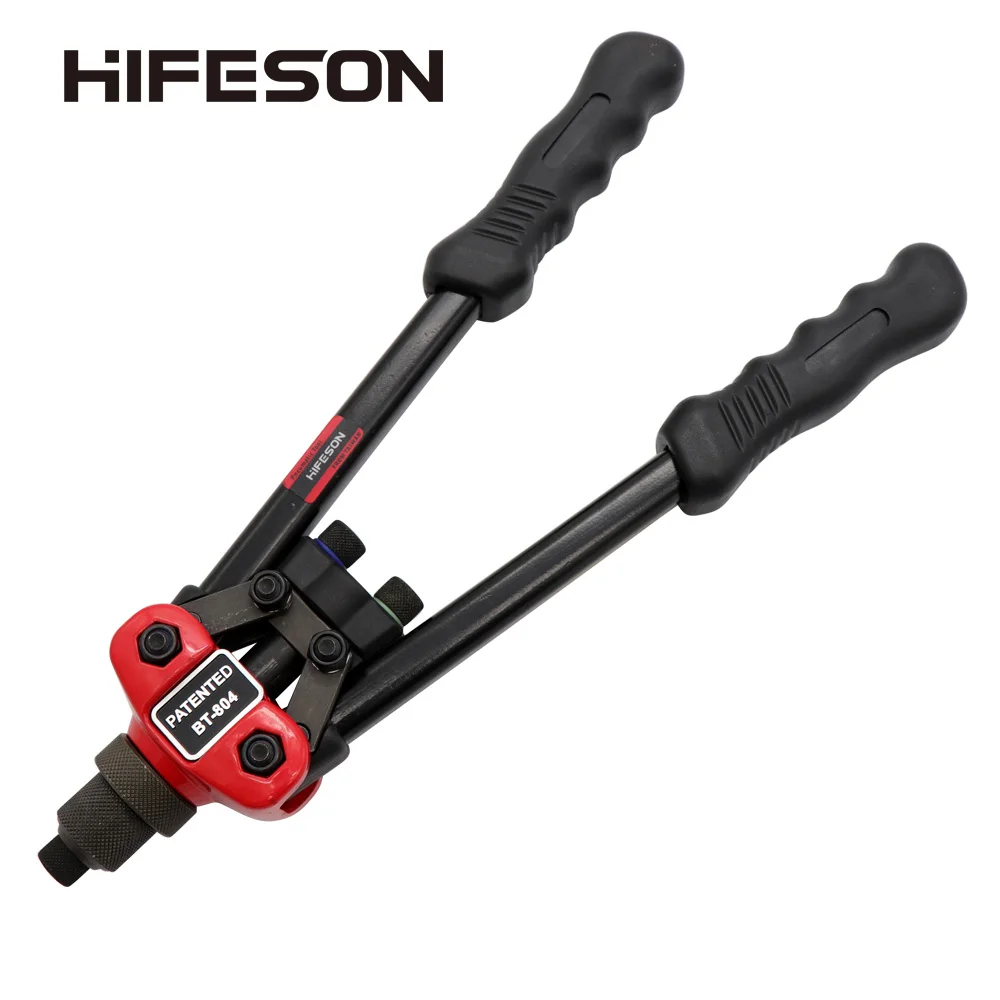

HFFESON двойная ручная глухая заклепка пистолет HF-BT804 гвозди заклепки клепальщик Клепальный Инструмент для 3,2 4,0 4,8 мм заклепочник заклепочник резьбовой заклепки заклепочник ручной резьбовые заклепки гайколом кле