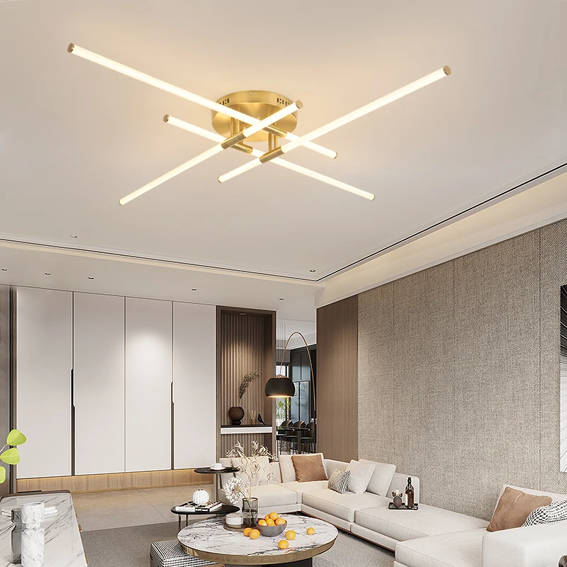 

NEO Gleam 360 Glow Modern Led Ceiling Chandelier Lighting For Living Room Bedroom Study Room Gold Plated Chandelier Fixtures