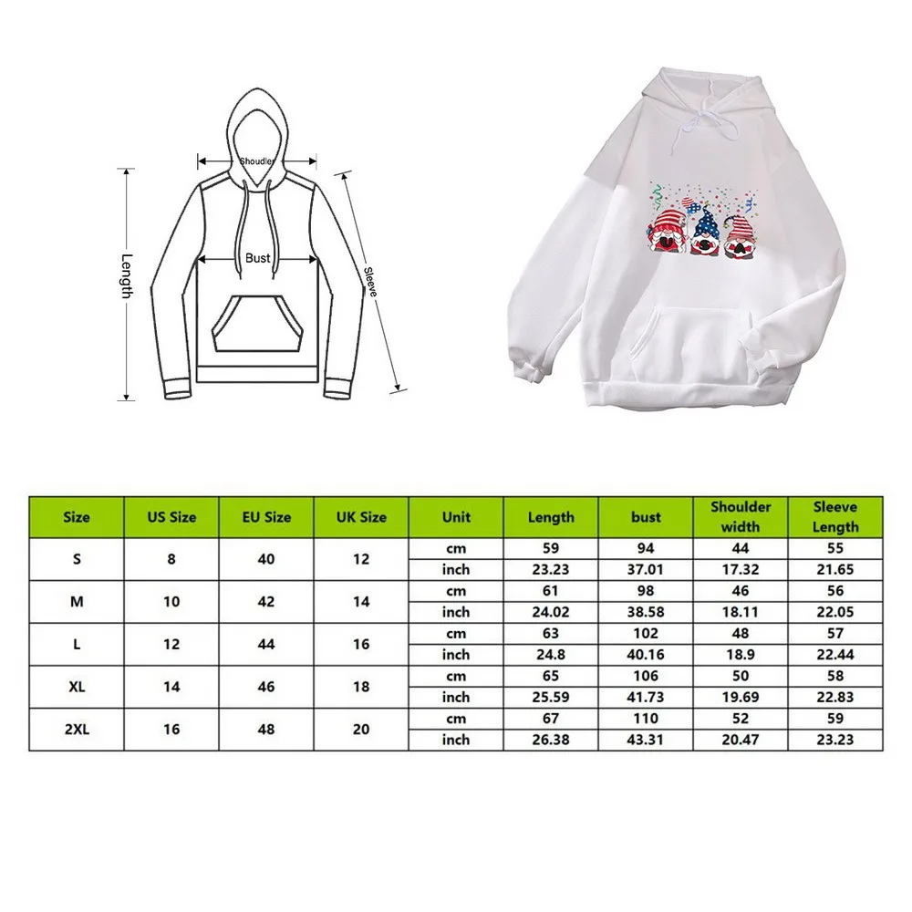 

Womens Unisex Harajuku Sweatshirts Kawaii Long Sleeve Clothes Tops Casual Couple Hooded Sweater Funny Santa Print Warm Jacket