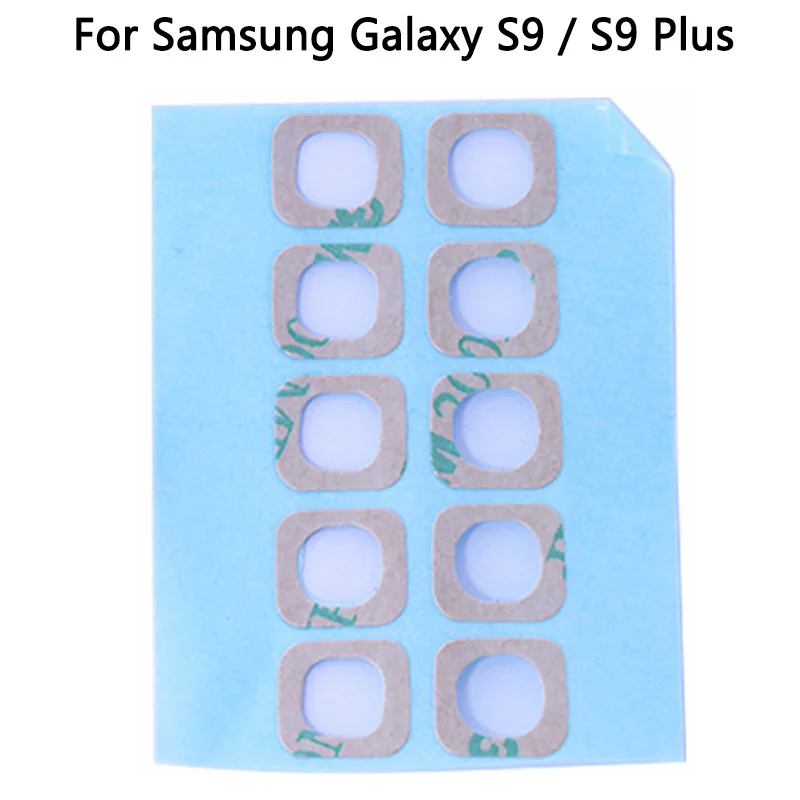 10 шт./лот задний тыловой объектив камеры стеклянная крышка кольцо с клейкой