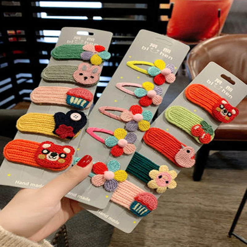 

Children's hairpin cartoon animal fruit flower card cute baby kid girl hair pin accessories