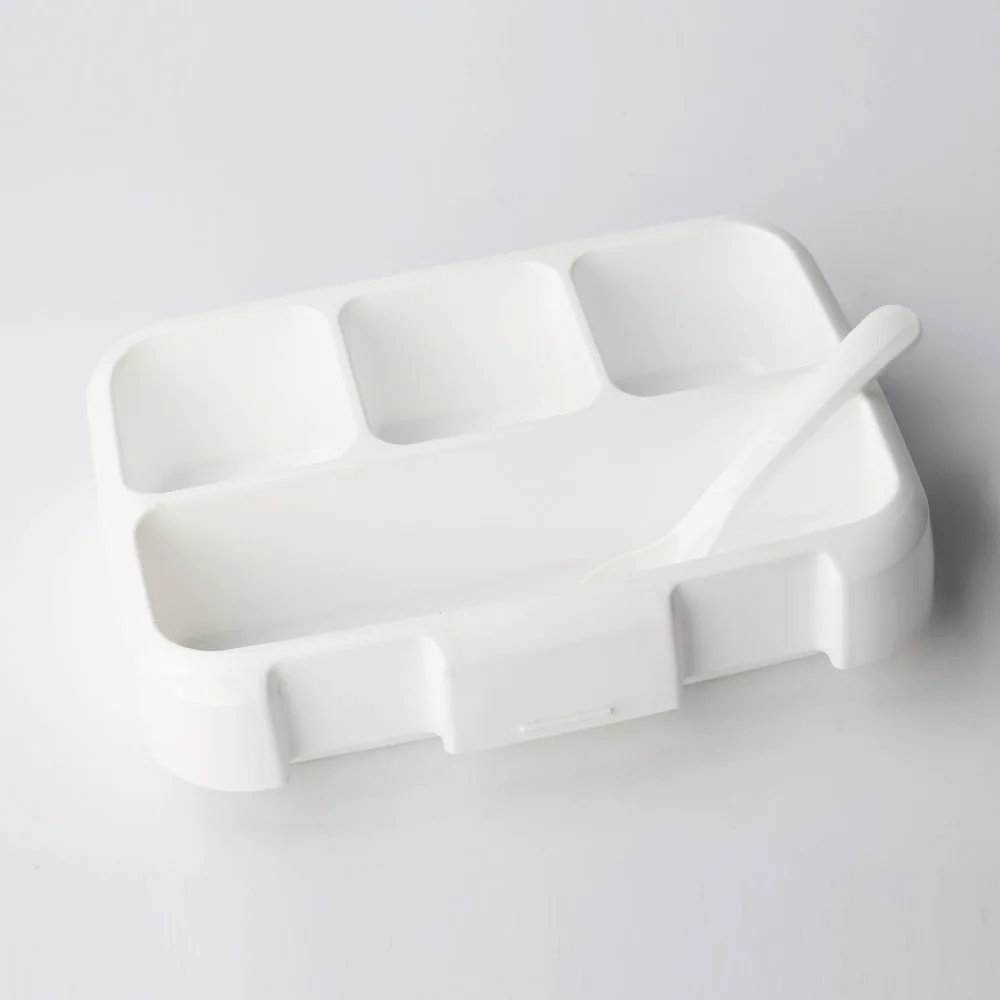 Ланч бокс для детей с четырьмя отделениями фруктовый пищевой контейнер