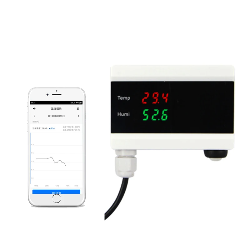 

Tuya WiFi Smart Thermostat Temperature Controller Temperature And Humidity Sensor Digital Display Built-in Alarm Buzzer PM Alarm