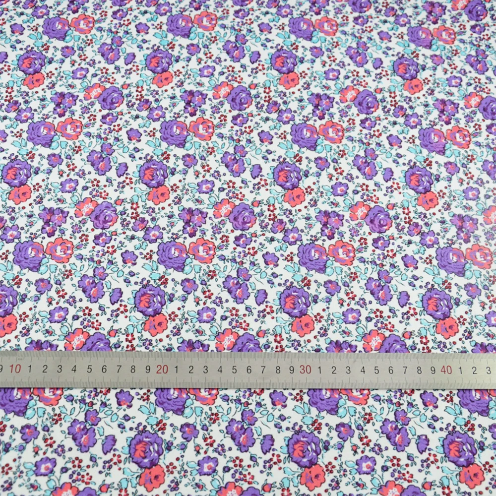 100% Cotton Plain Fabric Flowers Printed Patchwork Fat Quarter Garment Dress Tilda Doll Art Work Cloths for Geginner's Practice | Дом и