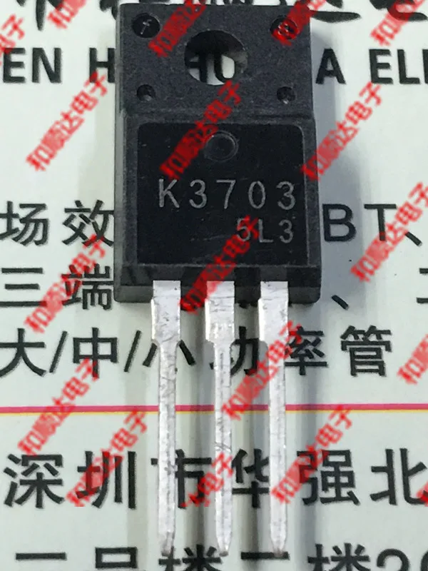 

10pcs/lot K3703 2SK3703 New stock TO-220F 60V 30A