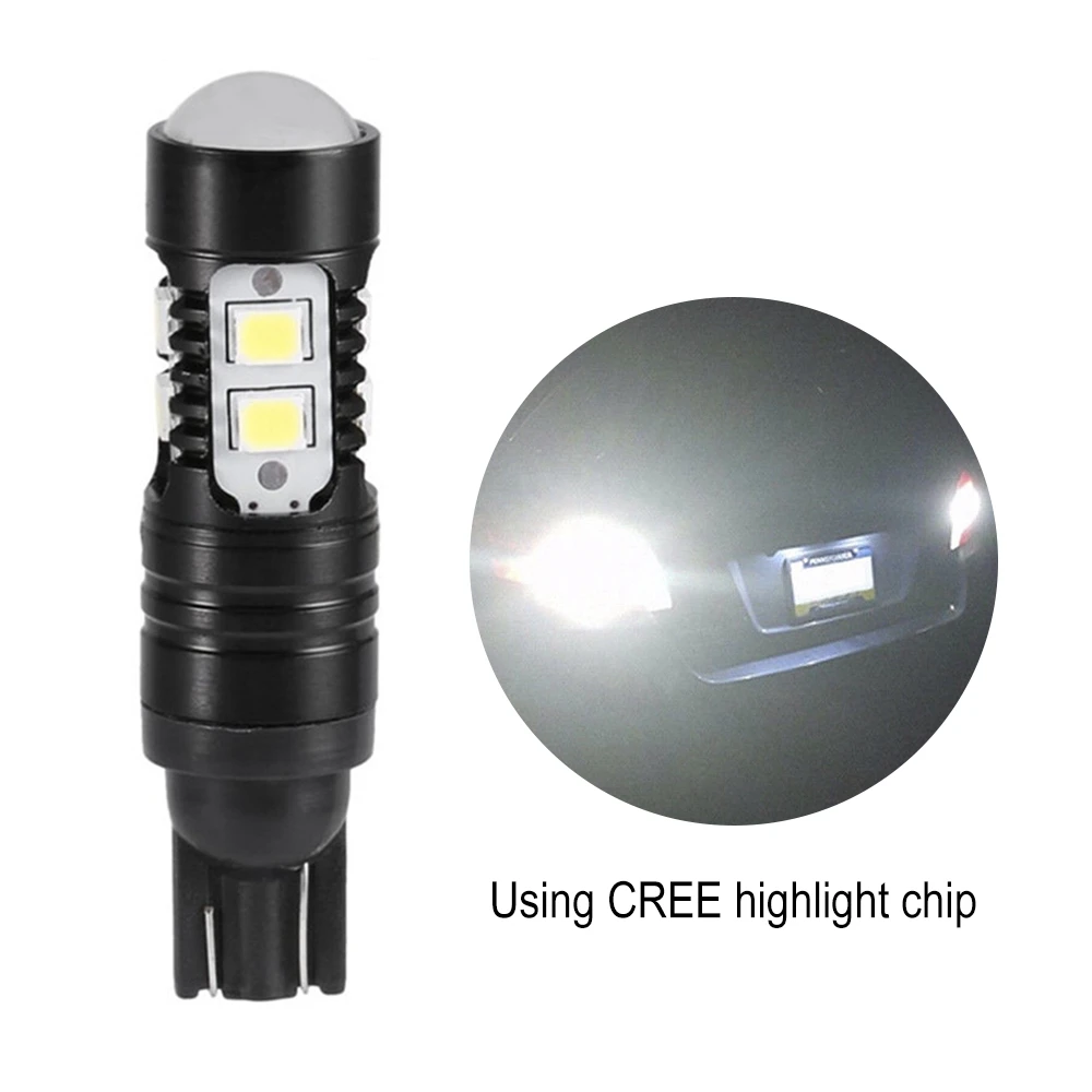 

2pcs T10 50W LED Turn Light Bulb High Brightness Fog Lamp Backup Reverse Bulb Daytime Runing Backup Light Car Accessories