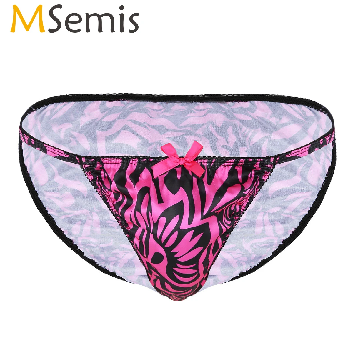 

Трусики женские атласные с цветочным принтом, Эротические