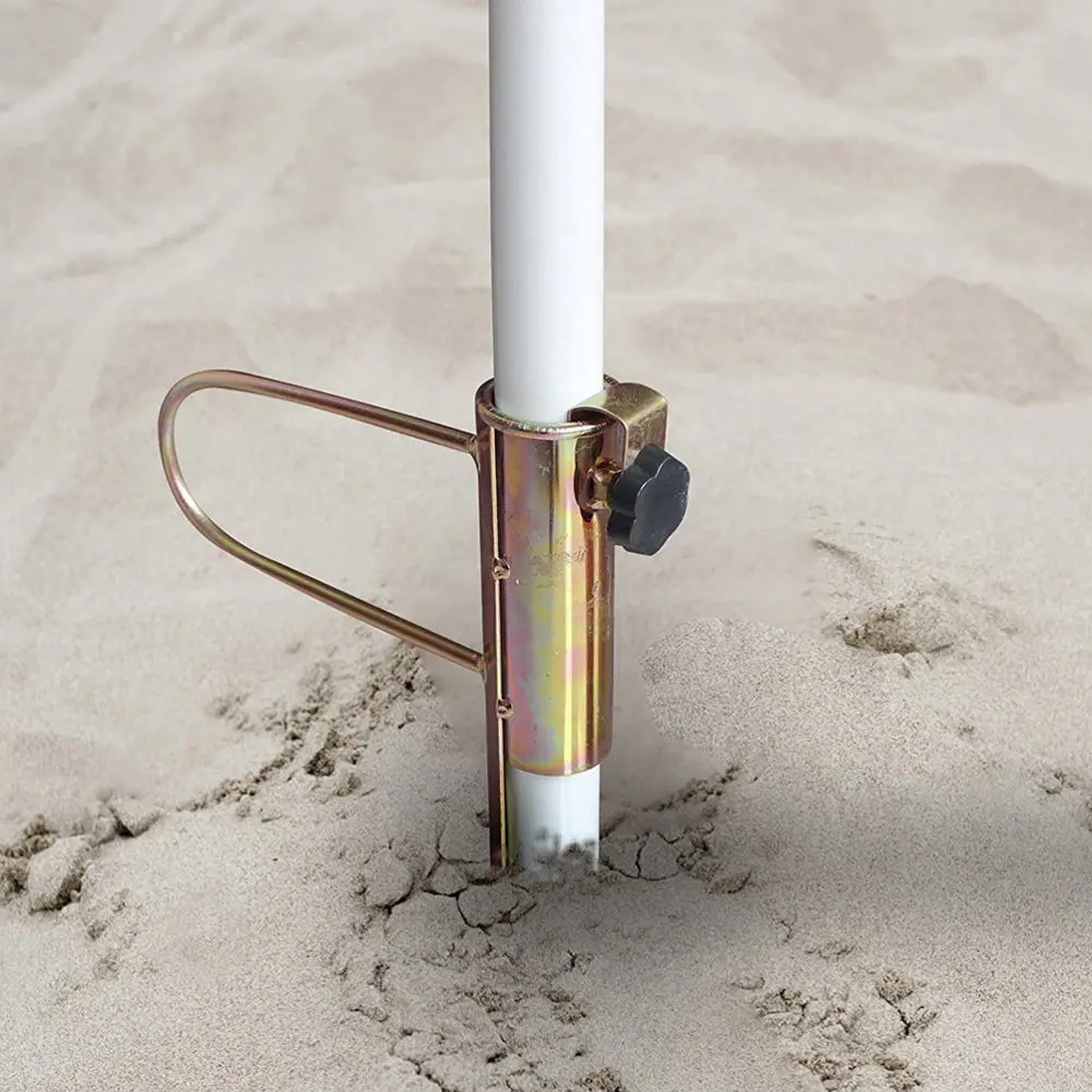 

1Pc Large Diamete Sun Umbrella Anchor Heavy Duty Umbrella Beach Sand Auger