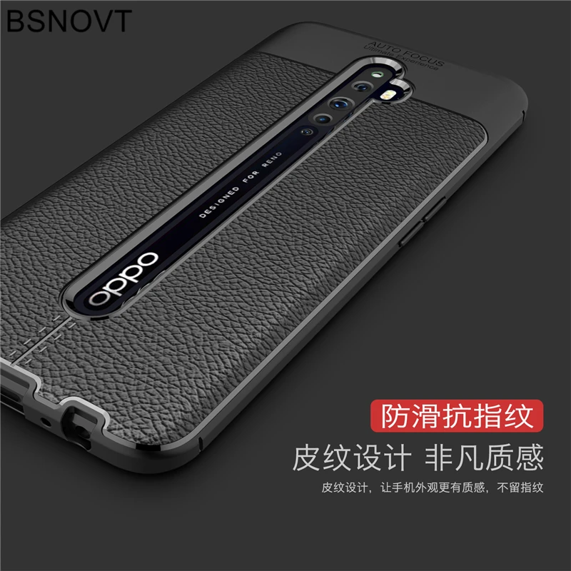 for oppo reno2 f case soft silicone leather anti knock phone case for oppo reno2 f cover for oppo reno 2 f 2f case 6 5 bsnovt free global shipping