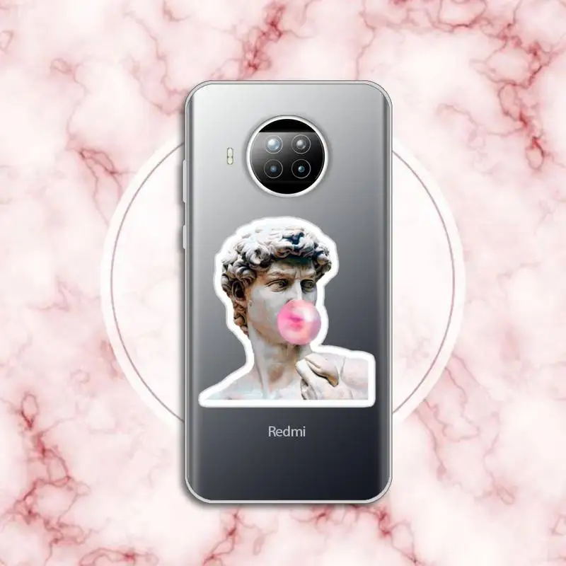 

Retro art painting Van Gogh Phone Case Transparent for Xiaomi Redmi note 10 t 8 9 pro lite 11