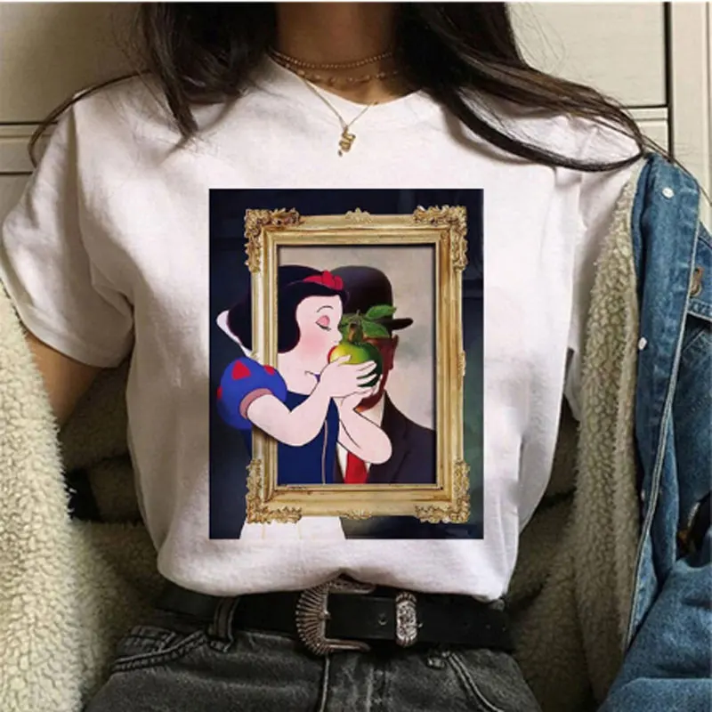 Сезон лето Модные женские футболки с принтом Летняя мода Harajuku Ретро футболка