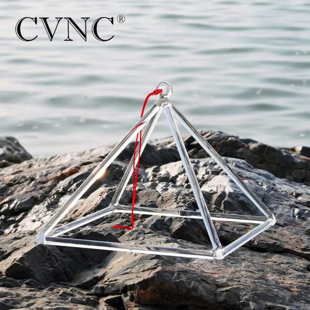 

CVNC 14 Inch Chakra Clear Quartz Crystal Singing Pyramid