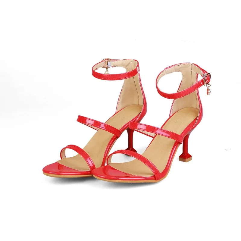 Сандалии женские на высоком каблуке босоножки с ремешком обувь надписью большой