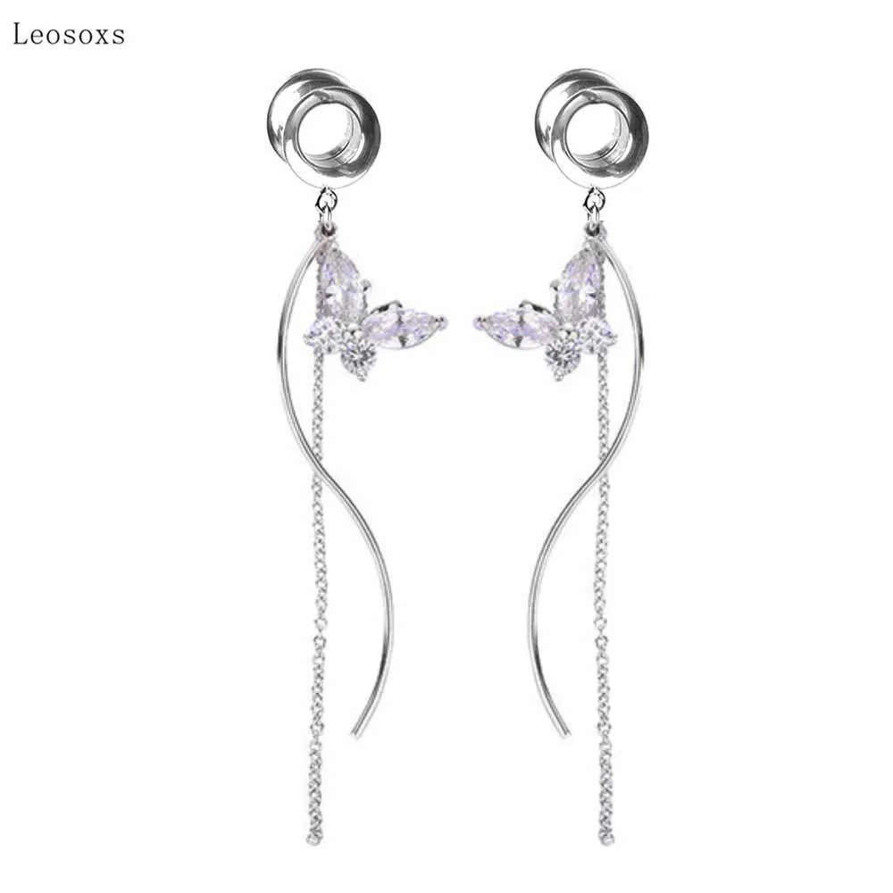 Leosoxs 2pcs Explosive Temperament Demon Eye Deer Drop-shaped Ear Piercing Body Piercing Jewelry images - 6